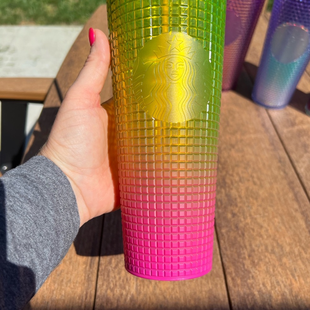 Starbucks NEW! PINK AND LEMON COLD CUP! Rare color! 2022 summer debut!